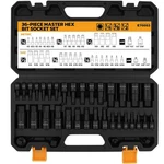 36-piece One-piece Hex Bit Socket Set Includes Adapter, 1/4", 3/8", 1/.... Fixed Price $47.69.