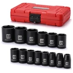 Mixpower 14-piece 1/2" Dr. Shallow Impact Socket Set. Fixed Price $44.99.