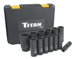 Titan 42404 14-piece 1/2" Drive Metric Deep Impact Socket One Size, Factory. Fixed Price $102.99.