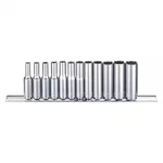 Westward 53pn32 1/4 In Drive Socket Set, Metric, 12pcs, Skt St, Chrm, 20-26 Mm,. Fixed Price $19.49.