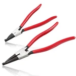 Leontool 2 Pcs Heavy Duty Lock Ring Pliers Set Flat Snap 8" & 11", Red. Fixed Price $39.89.