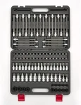 107-piece Master Torx & Allen Bit Socket Set, 1/4", 3/8", One Size, Black. Fixed Price $128.49.
