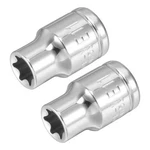 2 Pcs 3/8-inch Drive E8 External Torx Shallow Socket, Cr-v Steel. Fixed Price $11.14.