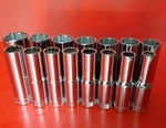 New Craftsman Tools 15 Piece Deep 1/2" Drive Metric 12 Point Socket Set 10-27mm. Fixed Price $69.83.