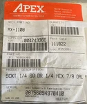 Apex Mx-1108 Impact Socket 1/4" Drive 6 Point Magnetic 7/8" Oal-new. Fixed Price $6.95.