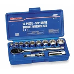 Westward 4pl88 3/8" Drive Socket Wrench Set Sae 12 Pieces 3/8 In To 7/8 ,. Fixed Price $38.49.