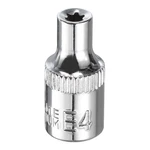 E-torx Socket 1/4" Drive E4 Star 1" Length 6 Point Spline Sleeve. Fixed Price $7.70.