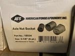 American Forge & Foundry 18534 3 1/8" Locknut Socket 6 Point (new). Fixed Price $44.31.