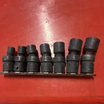 Snap On Ipf800 Ipf12b-ipf24b 7 Pc Swivel Impact Socket 6-point Sae Set Preowned. Fixed Price $100.00.