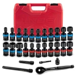 Socket Set 27pcs 3/8 Drive Swivel Impact Cr Mo Metric Sae Llndei 16-3. Fixed Price $154.99.