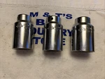 Oem Tools 1/2" Drive 6pt Chrome Sockets 32mm 25204, 34mm 25205, 36mm. Fixed Price $42.00.