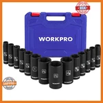 Workpro 14-piece 1/2 Drive Deep Impact Socket Set, 6-point S. Fixed Price $75.96.