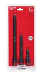 49-66-6715 Milwaukee Shockwave 1/2" Drive Impact Socket Extension Set 3pc 3"-10". Fixed Price $64.95.
