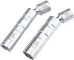 Resze 2pc 14mm 16mm Magnetic Swivel Spark Plug Socket Set 3/8 Drive Thin Wall 12. Fixed Price $12.99.