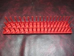 Snap On Ka123metrd 1/2" Metric 3-row Post-style Socket Tray (red). Fixed Price $79.99.