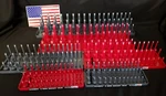 Hansen Socket Organizer Trays - 6 Pc 3 Row Sae & Metric Tool Holders R/g. Fixed Price $64.95.