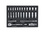 Wiha 33395 - 27 Piece 1/4 Drive Professional Socket Tray Set, Metric. Fixed Price $101.52.