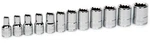 12pc 1/4" Drive 4 - 14mm 12 Point Shallow Chrome Socket Set Supertorque Williams. Fixed Price $39.79.