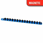 Ernst Mfg. 8405m 18 Blue Magnetic Socket Organizer W/(15) 1/2" Twist Lock Clips. Fixed Price $26.00.