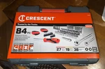 Crescent 84 Pc 1/4'' & 3/8'' Drive 6 12 Point Standard Deep Sae/metric Me.... Fixed Price $58.00.
