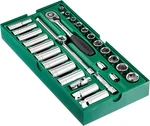 Sata 29 Pc. 3/8" Dr. 6 Pt. Sae Socket Tray Set - St09934 One Size, Black. Fixed Price $70.50.