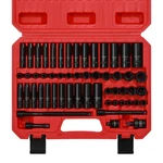 Casoman 55pcs 1/4inch Drive Impact Socket Set Shallow Deep 5/32 Inch 9/16. Fixed Price $53.55.