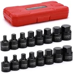 16 Pcs 3/8" Drive Low Profile Impact Driver Set Sae & Metric Hex Bit Socket. Fixed Price $38.97.