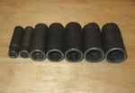 Snap-on (7pc) 1/2"-drive Deep Impact Sockets Sim160 Sim380 1/2" To 1-1/4" - Read. Fixed Price $59.95.
