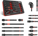 Ezarc 14pc Impact Socket Adapter Set, 1/4",3/8",1/2" Square Drive. Fixed Price $53.19.