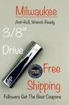 Milwaukee 45-34-5625 3/8" Drive 9/16" Sae Deep Socket With Four Flat Sides. Fixed Price $11.67.