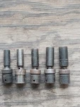 Snap On Tools Sip Set Of 5 Deep Impact Swivel Socket 1/2" 9/16" 5/8" 11/16" 3/4". Fixed Price $100.00.