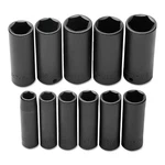 Torqueplus 11 Pc Deep Socket Set, 1/2 In, 6 Point Products Proto J74112 One. Fixed Price $164.41.