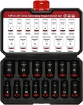 Mayouko 14pcs 3/8" Drive Semi-deep Impact Socket Set, 8-22mm, Metric, Cr-mo,.... Fixed Price $50.64.