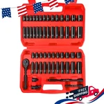 55 Piece 1/4" Drive Impact Socket Set, Sae/metric, Deep/shallow, Cr-v Steel. Fixed Price $43.99.