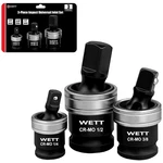 Wett 3-piece Impact Universal Joint Set, 1/2", 3/8" And 1/4" Drive Socket Swivel. Fixed Price $13.50.