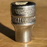 Indestro Super 8mm Shallow Socket 3/8" Drive 6 Point Knurled 46008 Vtg Usa. Fixed Price $9.95.