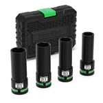 4pcs 1/2" Drive 1/2 Size Thin Wall Lug Nut Socket Set, Half Wheel Socket.... Fixed Price $31.66.