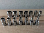 Napa Carlyle 1/4" Drive 14 Piece Metric 6-point Shallow Socket Set 4mm - 15mm. Fixed Price $24.99.