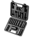 Impact Sockets Set 11pcs 6-point 3/8in Drive Bit Ratchet Tool Kit Case. Fixed Price $34.99.