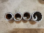 Sk Sockets Set 3/4" Drive 12 Point Sae 7/8"--1"--1-1/16"--1-3/8 Made In Usa.. Fixed Price $50.00.
