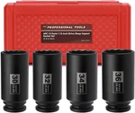 4pcs 1/2" Drive Deep Axle Nut Impact Socket Set, Cr-mo, 12 Point Design, Metric,. Fixed Price $34.79.