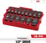 Milwaukee 49-66-6817 15pc Shockwave Impact Duty Socket 1/2 Drive Sae Tray Set. Fixed Price $115.99.
