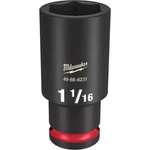 Milwaukee 49-66-6231 Shockwave Impact Duty 1/2" Drive 1-1/16" Deep Socket. Fixed Price $19.12.