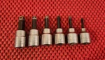 6 Stanley 3/8" Drive Hex Bit Sockets, 1/8" - 3/8", Workforce, Made In The U.s.a.. Fixed Price $14.99.