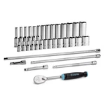 Capri Tools 1/4 In. Drive Master 6-point Socket Set, Metric, 34-piece. Fixed Price $89.99.