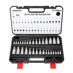 Tommars 32-pc Master Allen Hex Bit Socket Set, Sae & Metric Key Wrench. Fixed Price $44.14.