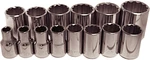 14pc. 1/2"dr. 12pt Std Sae Sockets T&e Tools. Fixed Price $53.23.
