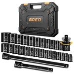 Boen 3/8" Drive Impact Socket Set, 29 Piece Shallow 29pcs Sae+metric. Fixed Price $60.99.