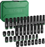 Sk 3/8" Drive Impact Socket Set, 40-piece Deep & Shallow Sockets, 3/8. Fixed Price $171.99.