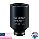 Sunhzmckp 1/2" Drive Deep Impact Socket Sae 1-11/16" 6 Point Cr-mo Axle Nut. Fixed Price $20.43.